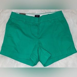 Green J Crew NWT size 0 shorts